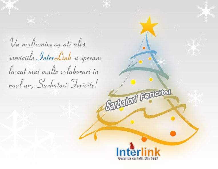 Interlink va ureaza Sarbatori Fericite !