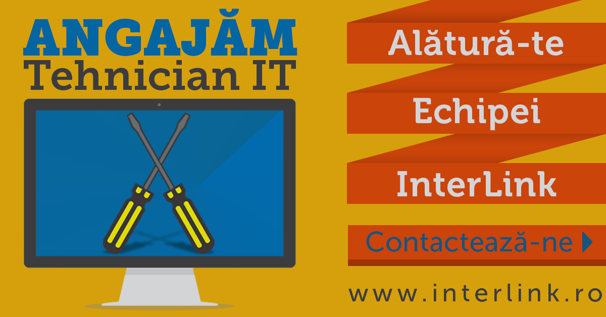 Cautam Coleg - Angajam Tehnician IT Angajam Database Entry / Content Writer