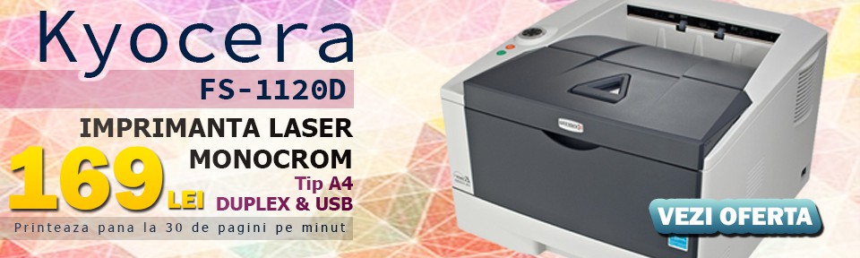 Imprimanta Laser Monocrom Kyocera FS-1120D la super pret!
