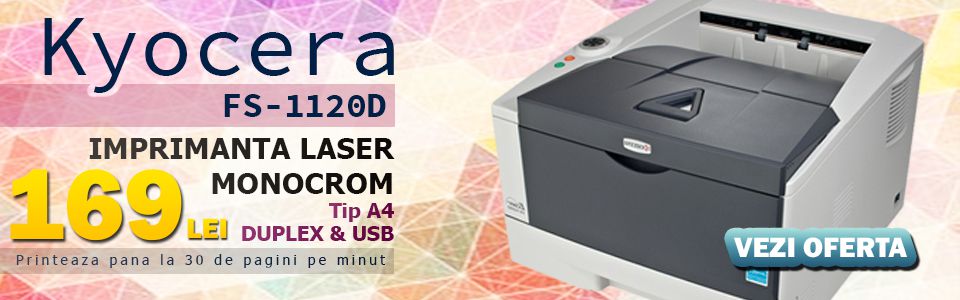 Imprimanta Laser Monocrom Kyocera FS-1120D la super pret!