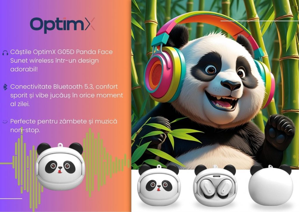 Casti Wireless Panda Face.
