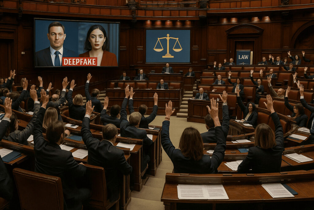 Italia reglementează deepfake-urile: lege care pedepsește distribuirea de imagini AI false