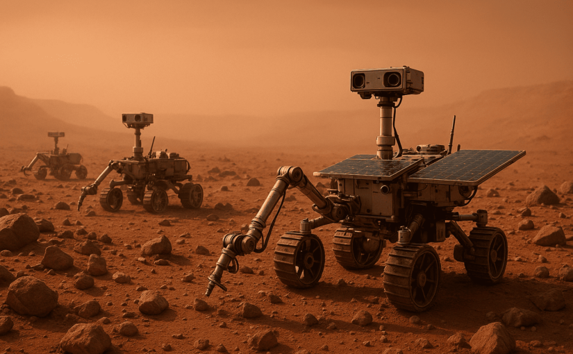 Explorarea lui Marte cu roboți complet autonomi