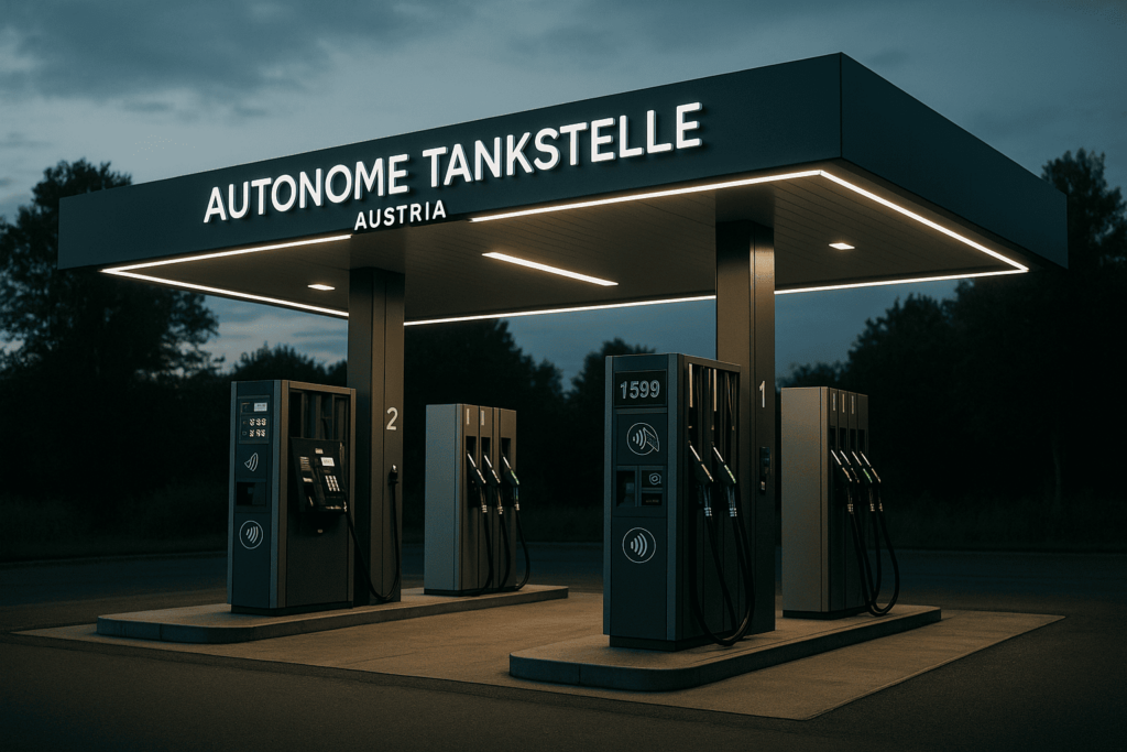 Stație de benzină complet autonomă în Austria, fără angajați