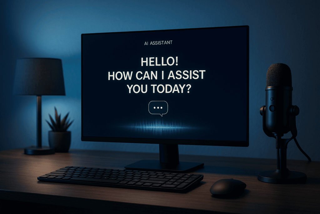 Asistent AI personalizat care rulează pe PC acasă și răspunde vocal utilizatorului