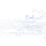 technology face circuit diagram background
