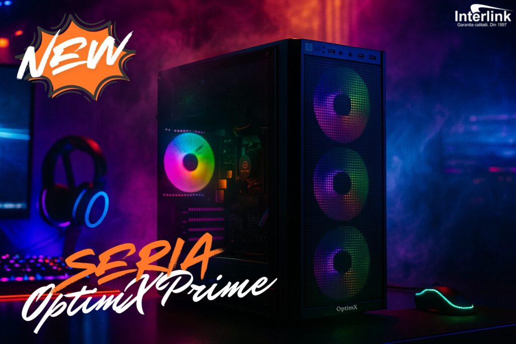 Calculator OptimX Prime DarkGoldX V2 performant pentru gaming și productivitate