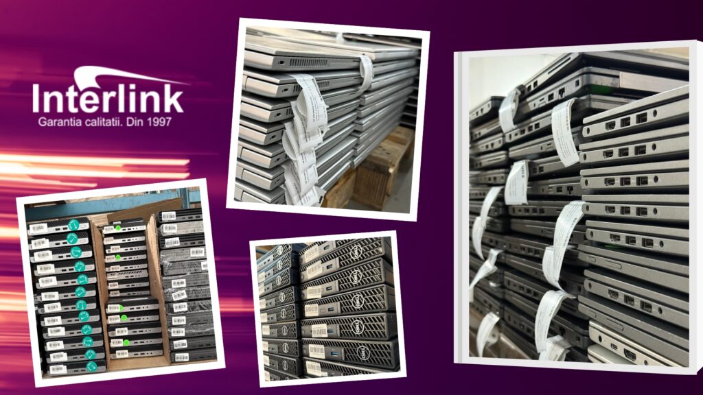 Specialist Interlink testând produse refurbished Interlink înainte de certificare