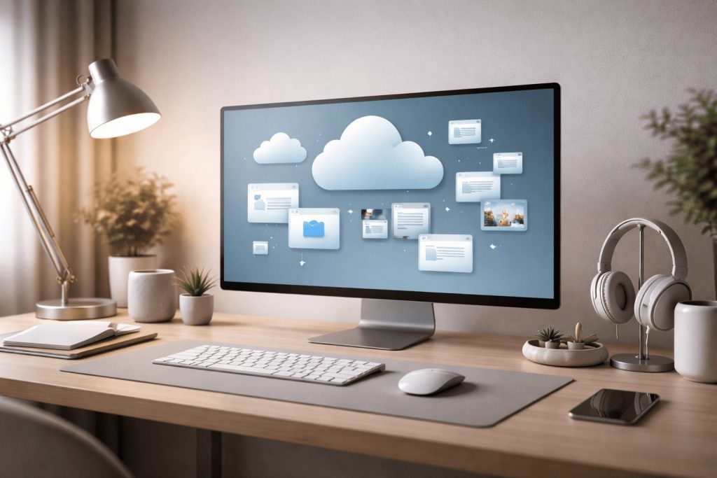 calculator modern care rulează aplicații cloud și evidențiază importanța memoriei RAM