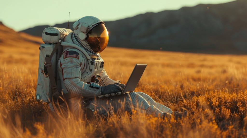 comparație între un computer modern și un calculator vechi folosit de NASA în misiunile spațiale