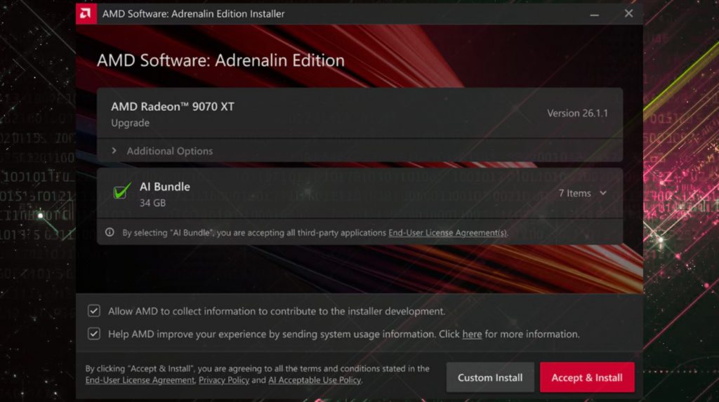 AMD Adrenalin AI Bundle