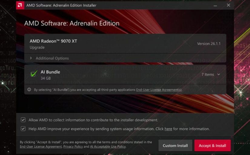 Ce este AMD Adrenalin AI Bundle?