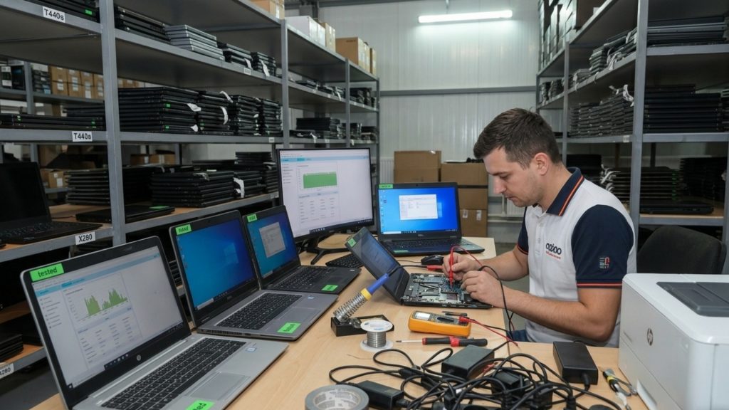 cum sunt testate laptopurile refurbished proces verificare