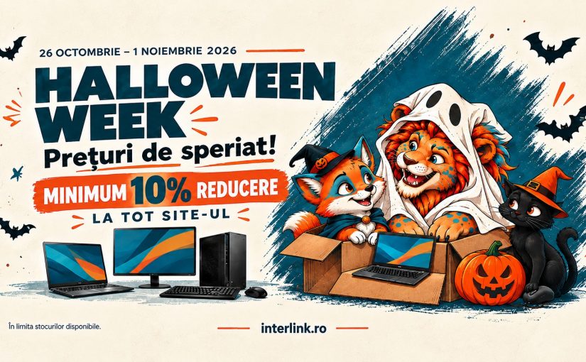 Halloween Week 2026: laptopuri, calculatoare și oferte de speriat la Interlink!