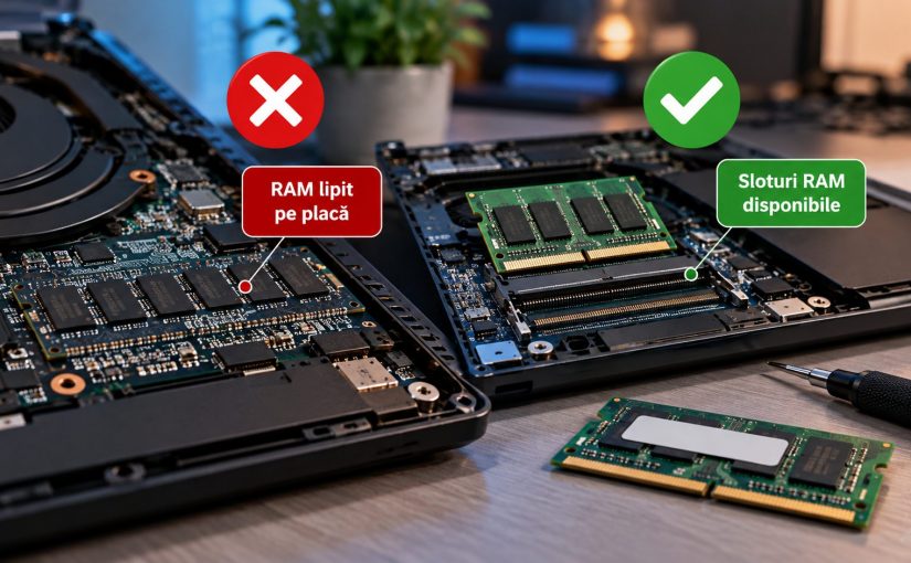 De ce unele laptopuri nu permit upgrade la RAM?