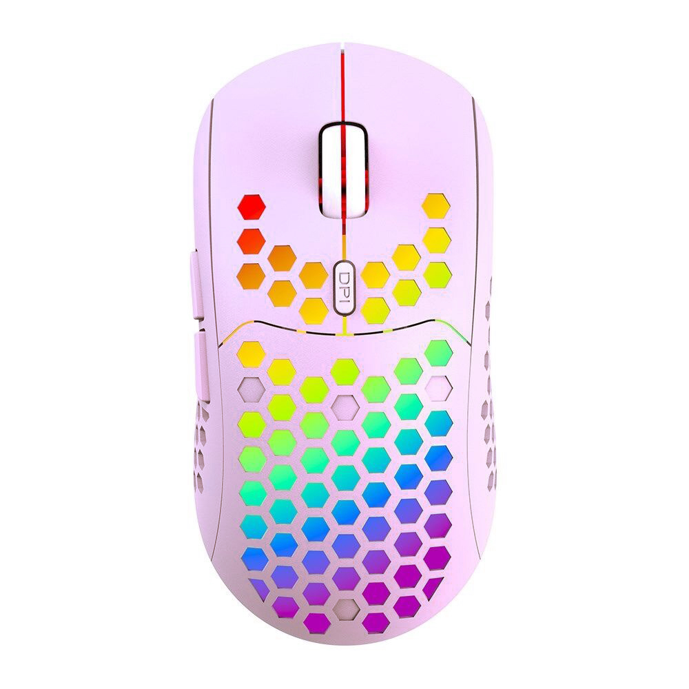 Imagine produs: Mouse Nou IBLANCOD BL110, 3200dpi, 5 Butoane, RGB, Violet, Wireless