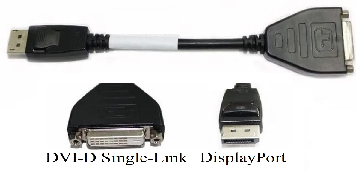 Adaptor cablu video DisplayPort to DVI-D, nou