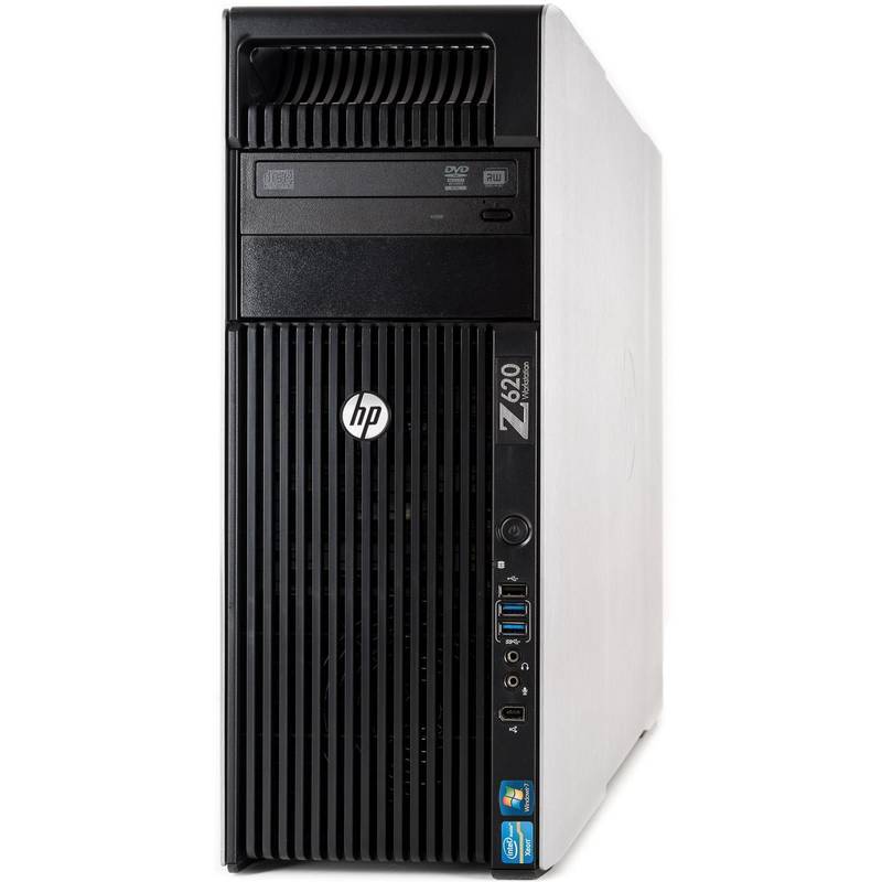 Imagine produs: Workstation Second Hand HP Z620, 1x Intel Xeon 10-Core E5-2660 V2 2.2GHz-3.0GHz, 32GB DDR3 ECC, HDD 500GB SATA, Placa Video nVidia Quadro NVS 310/512MB
