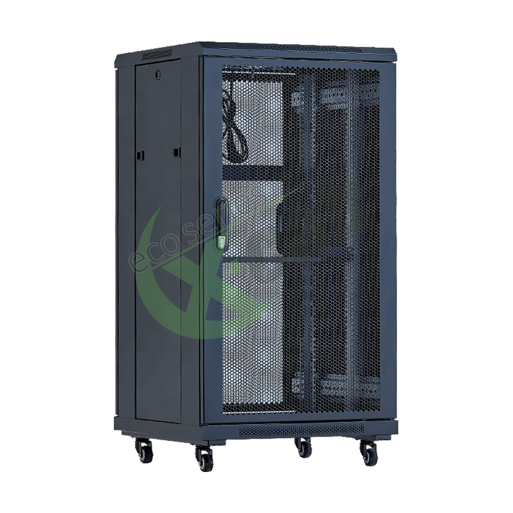 Imagine produs: Cabinet metalic de podea 19", tip rack stand alone, 18U 600x600 mm, Eco Xcab A3