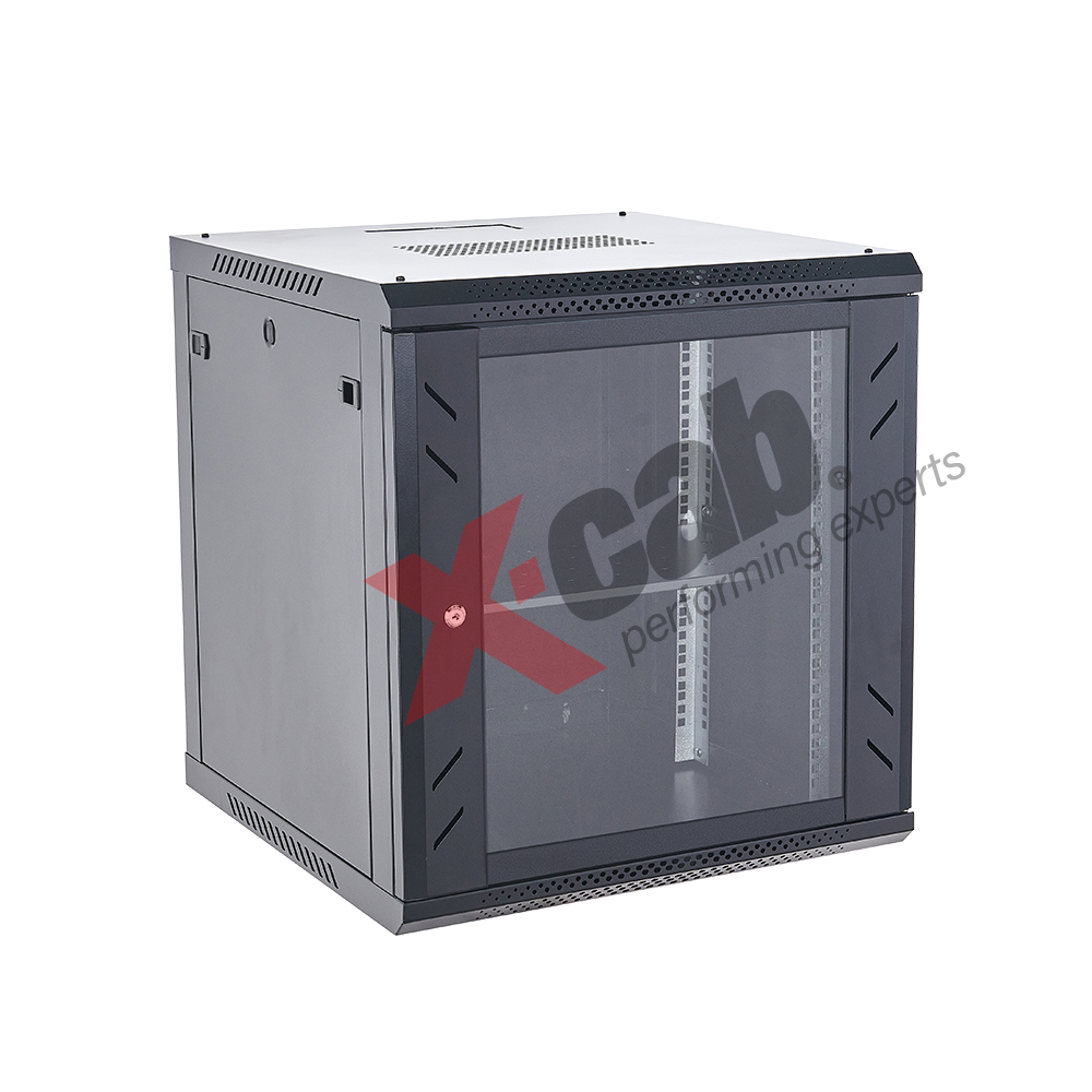 Imagine produs: Cabinet metalic de perete 19", tip rack wallmount, 18U 600x600 mm, Xcab S Negru