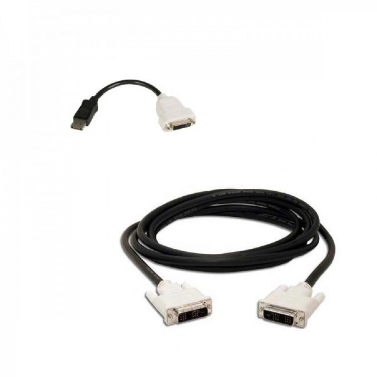 Product image: Adaptor cablu DisplayPort to DVI-D + cablu DVI-D to DVI-D, Second Hand
