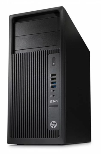 Workstation Refurbished HP Z240 Tower, Intel Xeon Quad Core E3-1245 V5 3.50 - 3.90GHz, 32GB DDR4, SSD 512GB NVME, Placa Video AMD Radeon R5 430 2GB, DVD-RW, Windows 10 Pro