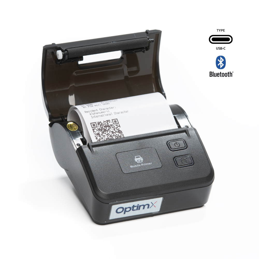Imprimanta portabila chitante OptimX Pro H-06, 80mm, viteza de printare 80mm/s, baterie 1800mAh USB, Bluetooth