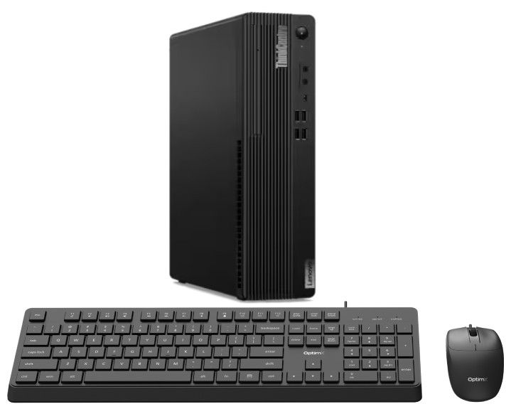 Calculator Refurbished Lenovo ThinkCentre M70s SFF, Intel Pentium Gold G6400 4.00GHz, 8GB DDR4, 256GB SSD NVMe + Windows 11 Pro + cadou tastatura si mouse OptimX Pro KM500