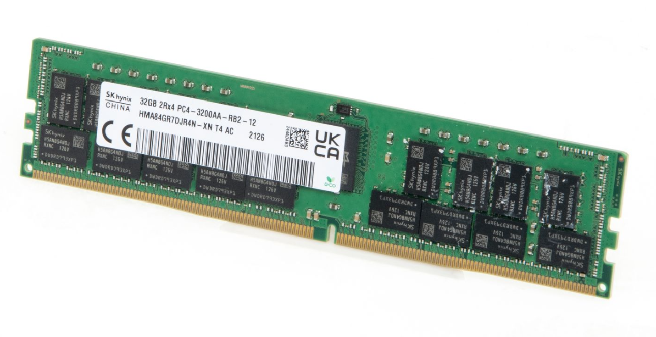 Memorie Server SK Hynix 32GB, 2RX4 PC4-3200AA DDR4 R-DIMM REG ECC, HMA84GR7DJR4N-XN