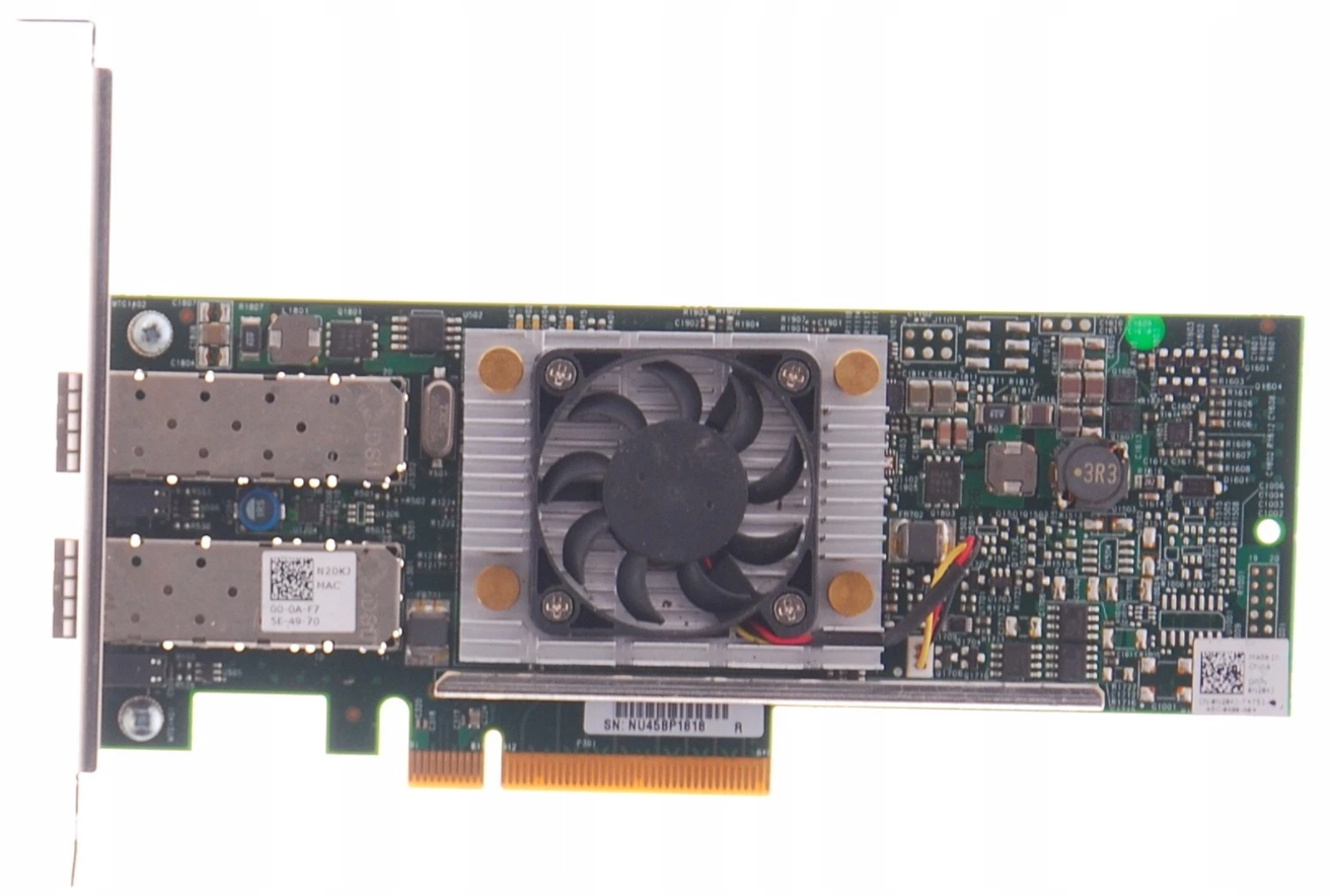 Placa de retea server DELL Broadcom 57810S, 2 x 10Gb SFP+, Low Profile